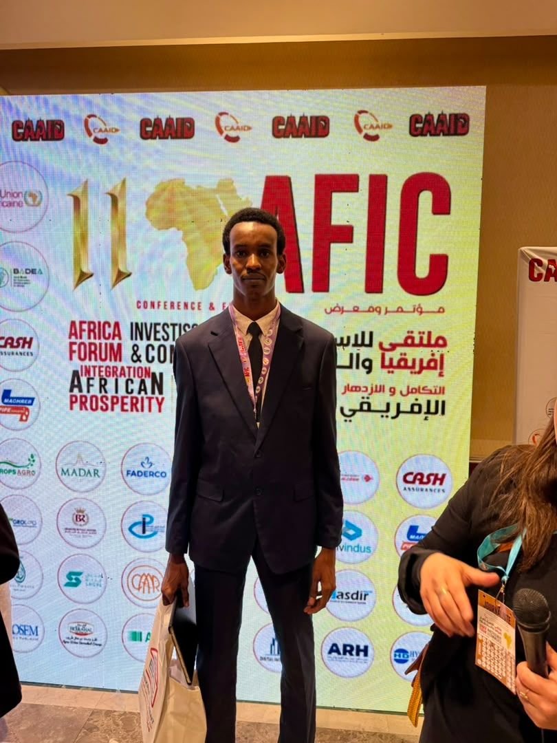 Devant le panneau de l'Africa Investment Forum & Conference