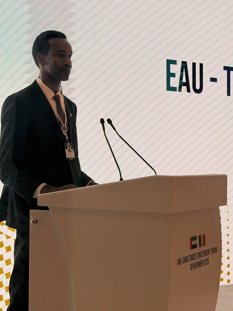 Saleh Mahamat Issaka à la tribune du forum EAU-Tchad