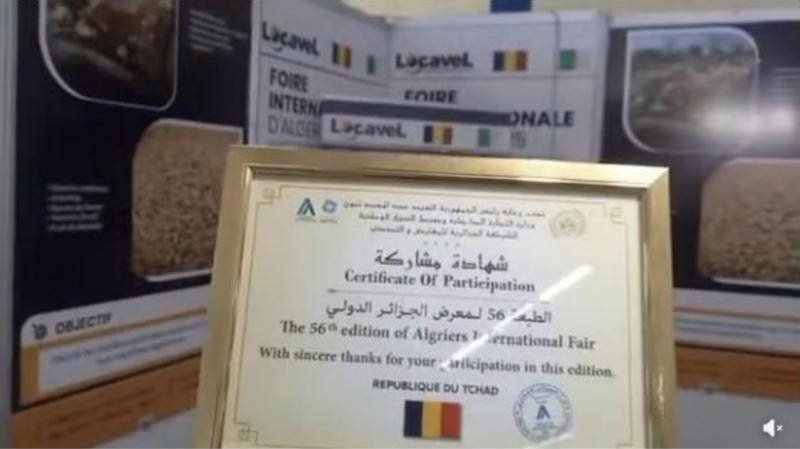 Certificat de participation à la 56e Foire internationale d'Alger