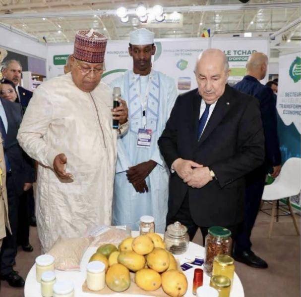 Présentation des produits tchadiens lors de la visite présidentielle